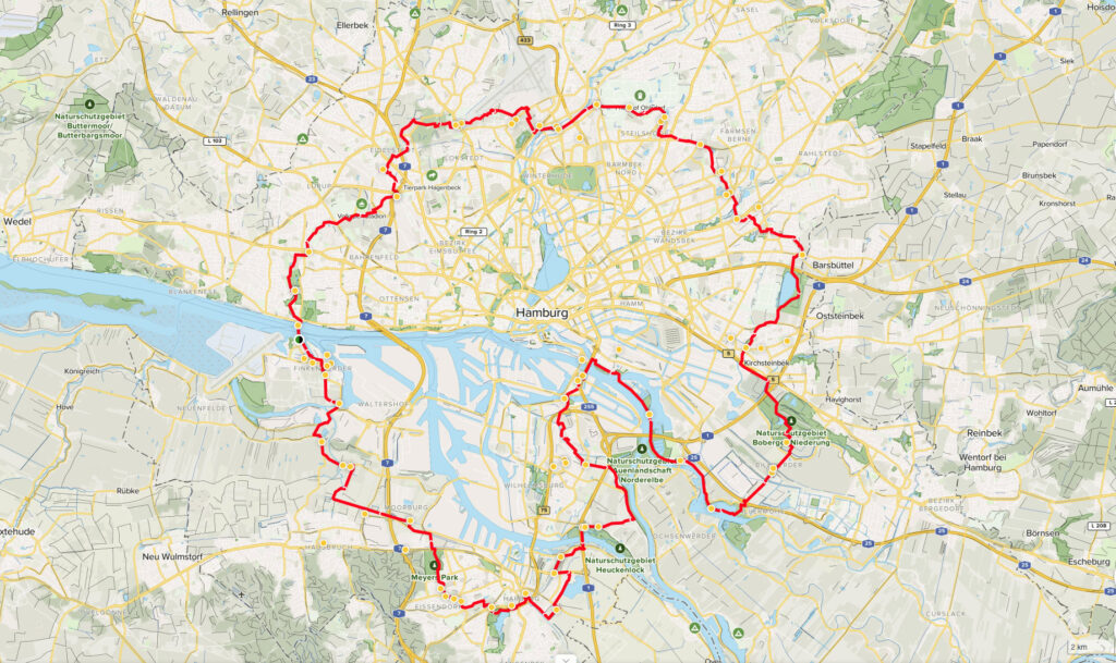 Grüner Ring 200 / Out and Back – 2x um Hamburg herum laufen